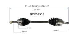 GSP - GSP NCV51505 Front Left CV Axle Assembly for Hyundai/Kia 2.0 - Image 6