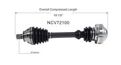 GSP - GSP NCV72100 Front Left CV Axle Assembly for Audi/Volkswagen 2.0/3.2 - Image 6
