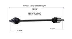 GSP - GSP NCV72102 Front Right CV Axle Assembly for Volkswagen 1.4/1.8/2.0/2.5 FWD - Image 6