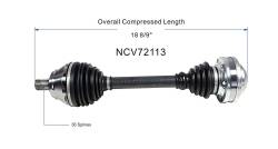 GSP - GSP NCV72113 Front Left CV Axle Assembly for Audi/Volkswagen 1.8 - Image 6