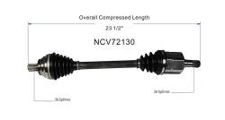 GSP - GSP NCV72130 Volkswagen 2.5 Front Left CV Axle Assembly - Image 6
