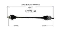 GSP - GSP NCV72131 Front Right CV Axle Assembly for Volkswagen 2.5 - Image 6