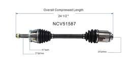 GSP - GSP NCV51587 Front Left CV Axle Assembly for Dodge/Mitsubishi - Image 6