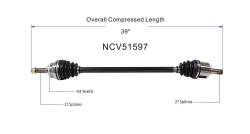 GSP - GSP NCV51597 Mitsubishi 2.4 Front Right CV Axle Assembly - Image 6