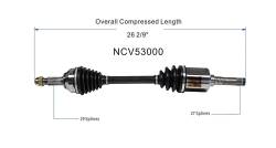 GSP - GSP NCV53000 Front Left CV Axle Assembly AWD - Image 6