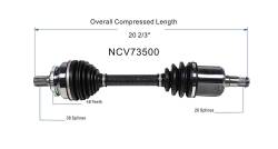 GSP - GSP NCV73500 Front Left CV Axle Assembly for Volvo - Image 6