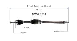 GSP - GSP NCV73504 Volvo Front Right CV Axle Assembly - Image 6