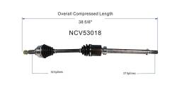 GSP - GSP NCV53018 Front Right CV Axle Assembly for 13-18 Altima Sedan 2.5 - Image 6