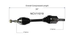 GSP - GSP NCV11019 Front Left CV Axle Assembly for Ford/Lincoln 2.7/3.5/3.7 - Image 6