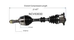GSP - GSP NCV53030 Front Right CV Axle Assembly for 02-06 Nissan X-Trail - Image 6