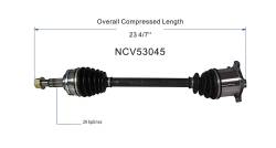 GSP - GSP NCV53045 Left Rear CV Axle Assembly for 93-94 Infiniti J30 - Image 6