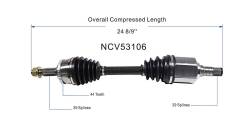 GSP - GSP NCV53106 Front Left CV Axle Assembly for Infiniti/Nissan - Image 6