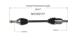 GSP - GSP NCV53117 Front Left CV Axle Assembly for 11-17 Nissan Quest - Image 6