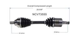 GSP - GSP NCV73555 Front Left CV Axle Assembly for Volvo AWD/FWD - Image 6