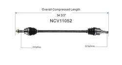 GSP - GSP NCV11052 Front Right CV Axle Assembly for 88-93 Ford Festiva - Image 6