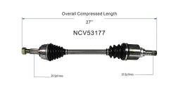 GSP - GSP NCV53177 Front Left CV Axle Assembly for 13-19 Nissan Sentra 1.8 - Image 6
