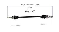 GSP - GSP NCV11068 Left Rear CV Axle Assembly for Ford 2.3/3.5 - Image 6