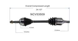 GSP - GSP NCV53509 Front Left CV Axle Assembly for Nissan 1.6/1.8/2.0 - Image 6