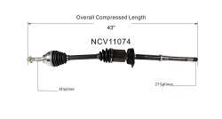 GSP - GSP NCV11074 CV Axle Assembly Front Right for Ford 3.5/3.7 AWD - Image 6