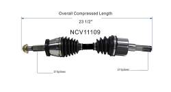 GSP - GSP NCV11109 Ford/Mazda/Mercury 3.0 4.0 4WD/AWD Front Left CV Axle Assembly - Image 6