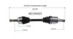 GSP - GSP NCV53531 Front Left CV Axle Assembly for Infiniti/Nissan - Image 6