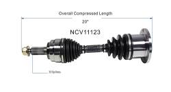 GSP - GSP NCV11123 Ford/Lincoln CV Front Axle Assembly - Image 6