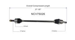 GSP - GSP NCV75026 Front Right CV Axle Assembly for Kia 2.0 - Image 6