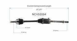 GSP - GSP NCV53554 Front Right CV Axle Assembly for 98-01 Nissan Altima - Image 6