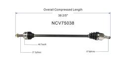 GSP - GSP NCV75038 Front Right CV Axle Assembly for 10-11 Kia Soul 2.0 - Image 6