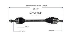 GSP - GSP NCV75041 Front Left CV Axle Assembly for 10-11 Kia Soul 1.6 - Image 6