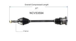 GSP - GSP NCV53594 Front Left CV Axle Assembly for 03-08 Infiniti FX35 - Image 6