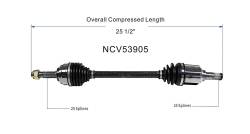 GSP - GSP NCV53905 Front Left CV Axle Assembly for 07-12 Nissan Versa 1.8 S 1.8 - Image 6