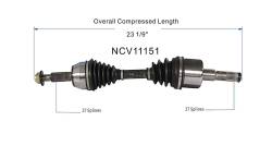 GSP - GSP NCV11151 CV Axle Assembly Front Left for Ford - Image 6