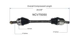 GSP - GSP NCV75050 Front Left CV Axle Assembly for 14-19 Kia Soul - Image 6