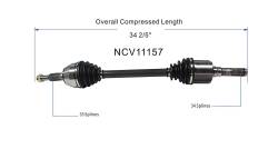 GSP - GSP NCV11157 Ford/Lincoln Right Rear CV Axle Assembly - Image 6