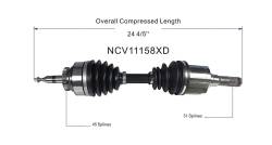 GSP - GSP NCV11158XD Ford/Lincoln Front Left CV Axle Assembly - Image 6