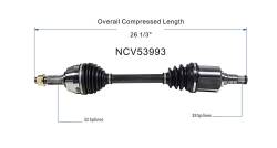 GSP - GSP NCV53993 Front Left CV Axle Assembly for 09-14 Nissan Murano - Image 6