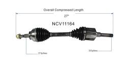 GSP - GSP NCV11164 13-19 Ford Escape 1.5/1.6/2.5 Front Left CV Axle Assembly - Image 6
