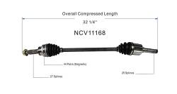 GSP - GSP NCV11168 Rear CV Axle Assembly for Ford/Lincoln 2.0 - Image 6