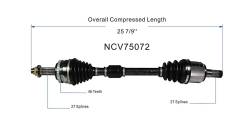 GSP - GSP NCV75072 Front Left CV Axle Assembly for Kia - Image 6