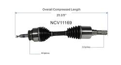 GSP - GSP NCV11169 Front Left CV Axle Assembly for Ford/Lincoln 2.7/3.0 3.3 3.5 5.0 - Image 6
