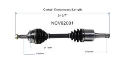 GSP - GSP NCV62001 Front CV Axle Driver/Passenger for 99-01 Saab 9-5 - Image 6