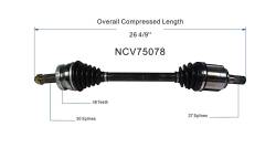 GSP - GSP NCV75078 Front Left CV Axle Assembly for Hyundai/Kia 2.4 - Image 6