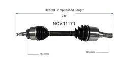 GSP - GSP NCV11171 CV Axle Assembly Front Left for Ford F150 SVT Raptor 10-14 - Image 6