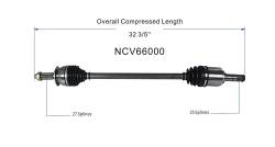 GSP - GSP NCV66000 Front CV Axle Assembly for Subaru - Image 6
