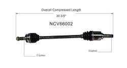 GSP - GSP NCV66002 CV Axle Assembly Front - Image 6