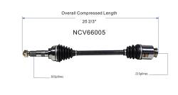 GSP - GSP NCV66005 Front CV Axle Assembly for Subaru Hatchback/Sedan/Wagon - Image 6