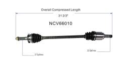 GSP - GSP NCV66010 Rear CV Axle Assembly for Subaru 2.5 - Image 6