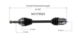 GSP - GSP NCV75522 Front Right CV Axle Assembly for Hyundai/Kia 2.5/2.7 - Image 6