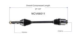 GSP - GSP NCV66011 Front CV Axle Driver/Passenger for Subaru Sedan 4WD - Image 6